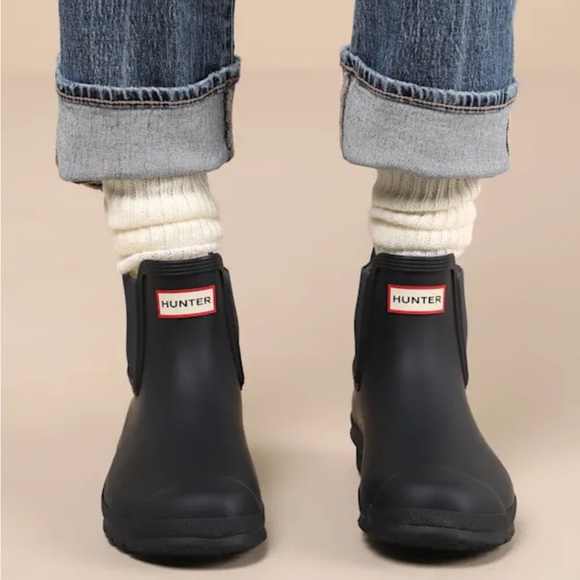 Hunter Shoes - X SOLD X Hunter Black Rain & Snow Boots Waterproof Rubber